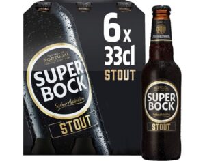 cerveja super bock stout com álcool tara perdida 6 x 330 ml